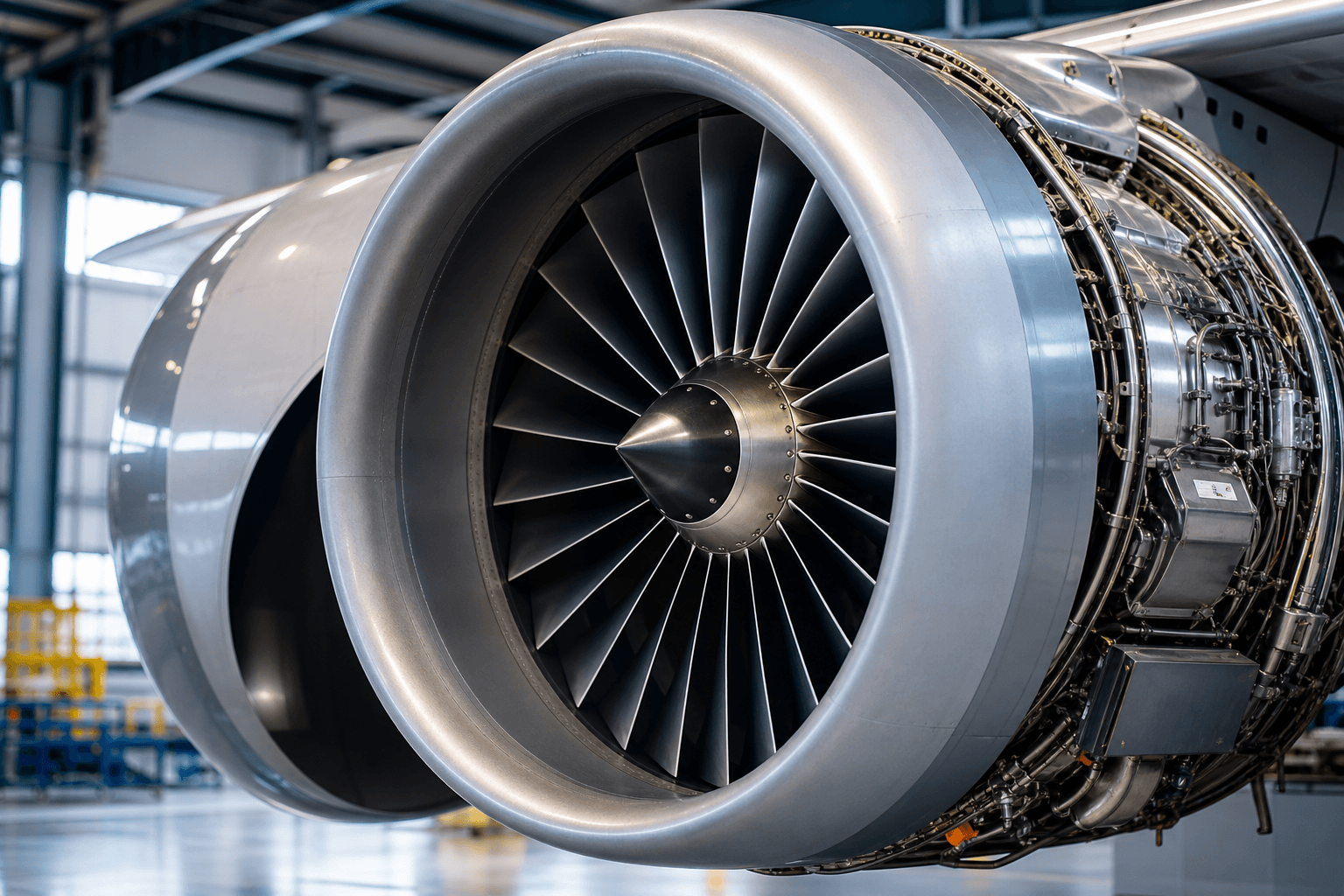 Aircraft turbine engine representing high-temperature minor metal applications.